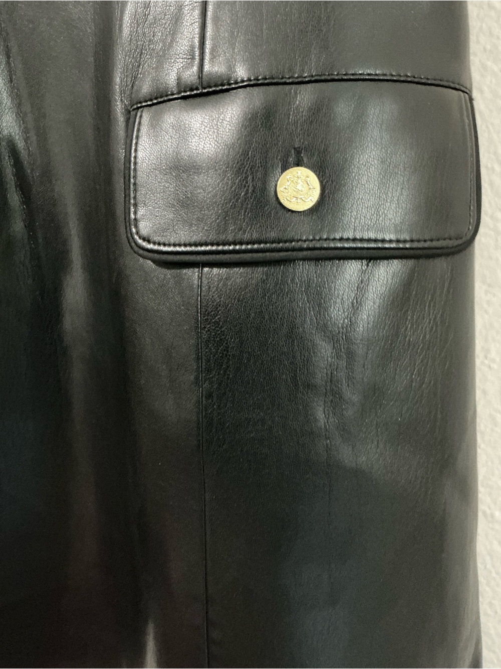 ALICE + OLIVIA  Marcella Faux-Leather Minidress Size 10 (runs small) NWT - Picture 14 of 15